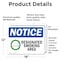 Signmission Designated Smoking Area, 18 in W x Rectangle, Vinyl Decal OS-2PACK-NS-D-1218-L-15402 - alternate 2